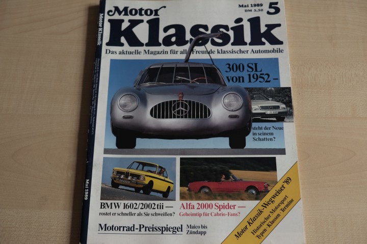 Deckblatt Motor Klassik (05/1989)